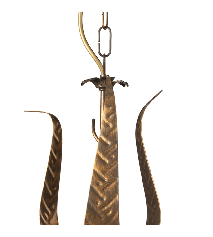 LAMPADARIO 3 LUCI ONLI "ALGA" BRONZO E14